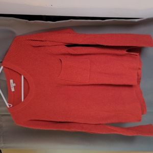 Madewell coral sweater size small